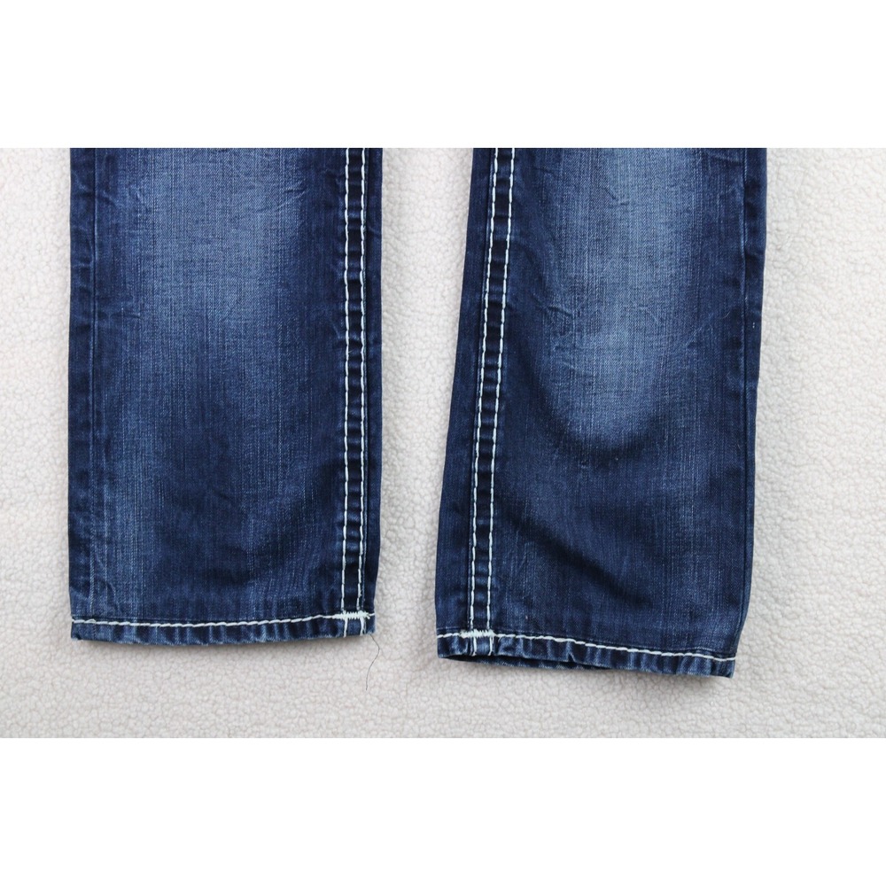 Camp David Men Nick Regular Fit Dark Wash Denim Jeans White Stitching Size 31x32 - Picture 5 of 16